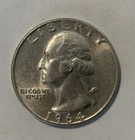 1964 Washington Quarter Silver D (Denver) Uncertified Circulated Ungraded  (G)
