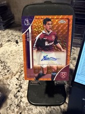 Joe Cole 2026 Topps Chrome Premier League Orange Auto #/25 Geometric West Ham