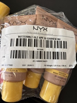 3x NYX PROFESSIONAL MAKEUP 03 Cashew Butta Soft Glow Skin Tint + SPF 30 1.0fl oz