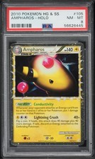 Pokemon TCG HeartGold & SoulSilver Ampharos Prime 105/123 Holo PSA Graded 8 2010 on eBay