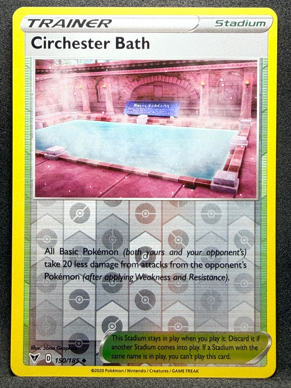 Circhester Bath Reverse Holo Uncommon SWSH04: Vivid Voltage 150/185 NM