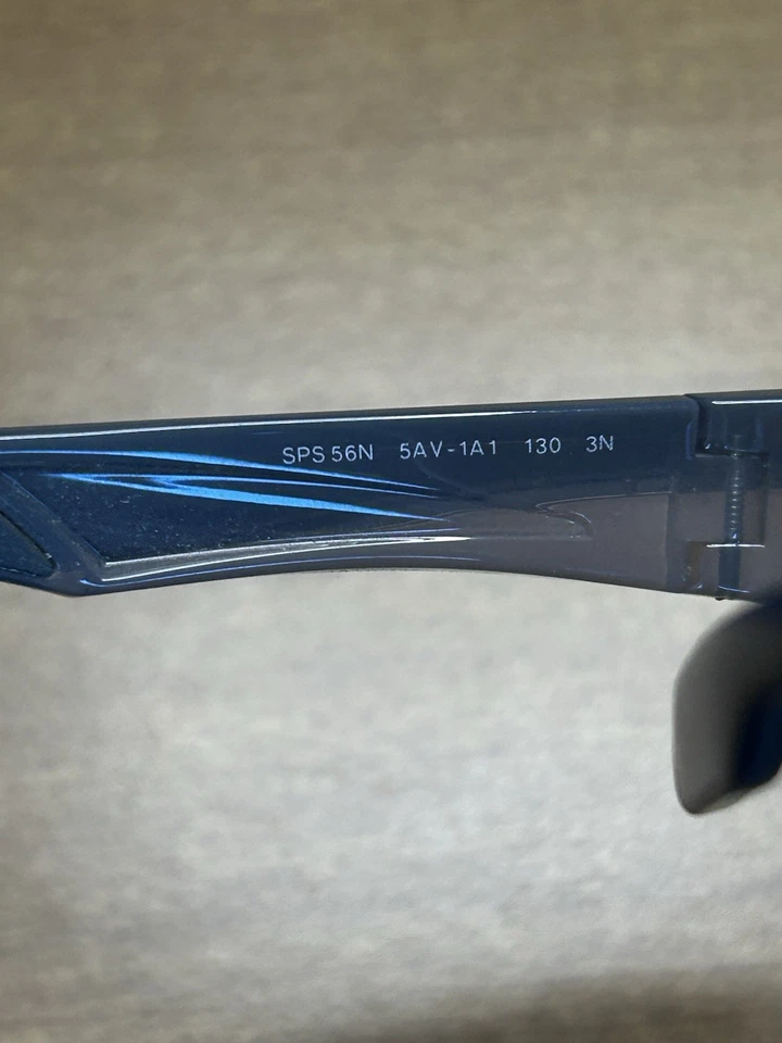 Prada Men’s Designer Sunglasses Grey Shield SPS 56N 5AV 1A1 130 3N - Image 3 of 4