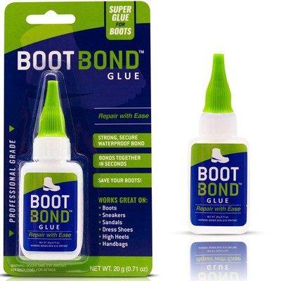BOOT BOND Boot Glue - Quick Dry Repair Formula 20 grams (0.71 oz), Clear 