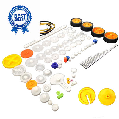 EUDAX 82 pcs Plastic Gear Package Kit - DIY Assortment Small, Assorted