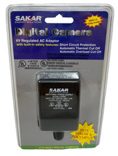 Sakar CH900 Digital Camera 6v Ac Adapter Nikon  Olympus