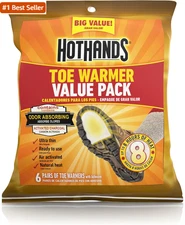 Hothands Toe Warmers - Long Lasting Safe Natural Odorless Air Activated Warmers