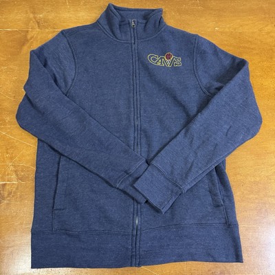 Cleveland Cavaliers Jacket Mens Medium Blue Full Zip Basketball NBA Homage