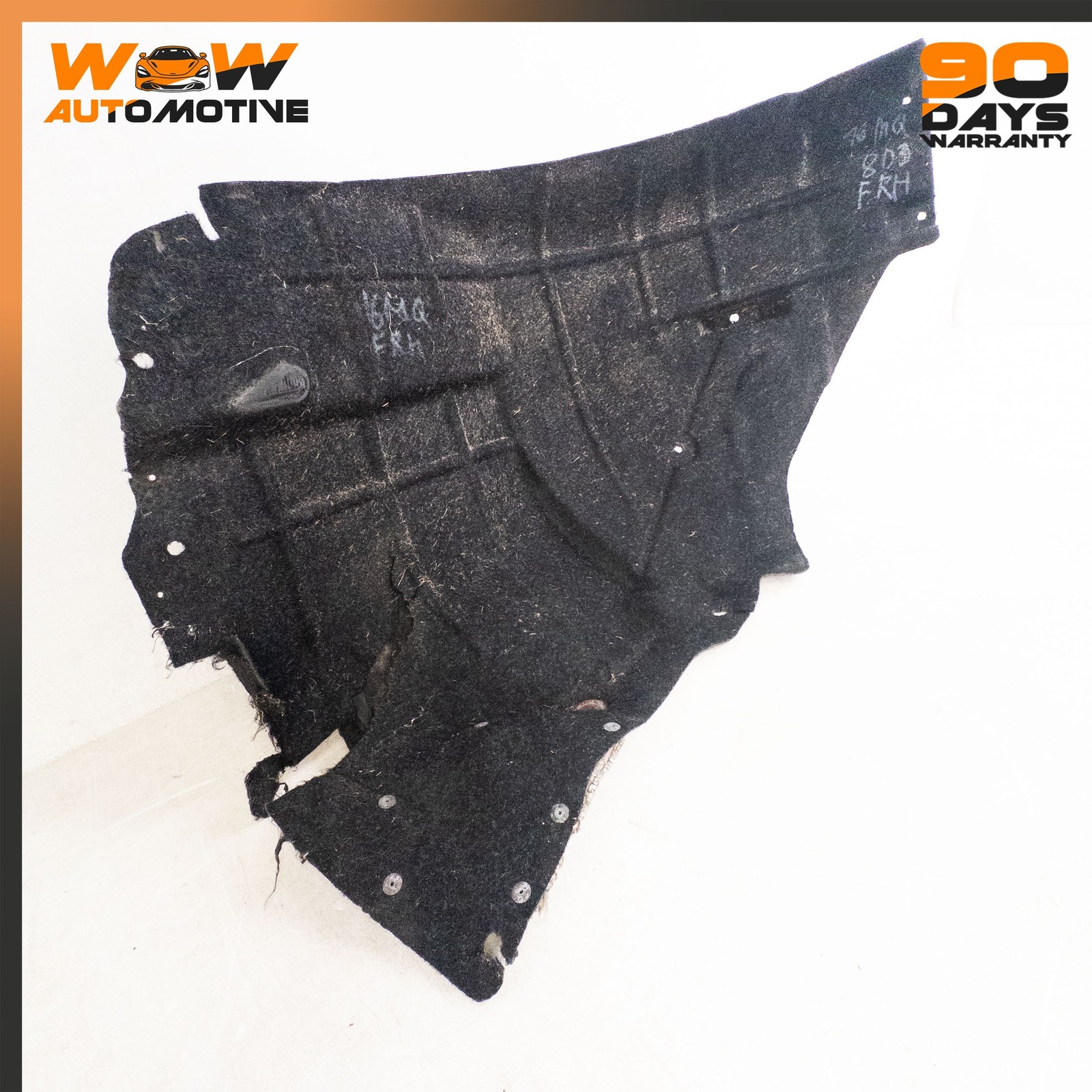 13-19  MASERATI QUATTROPORTE S Q4 FRONT RIGHT FENDER LINER SPLASH GUARD BLACK OE