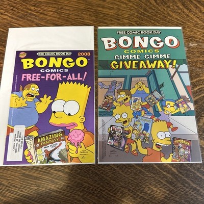 Bongo Comics Free-For-All! #2008 And Gimme Gimme. And 2013. Three Comics.
