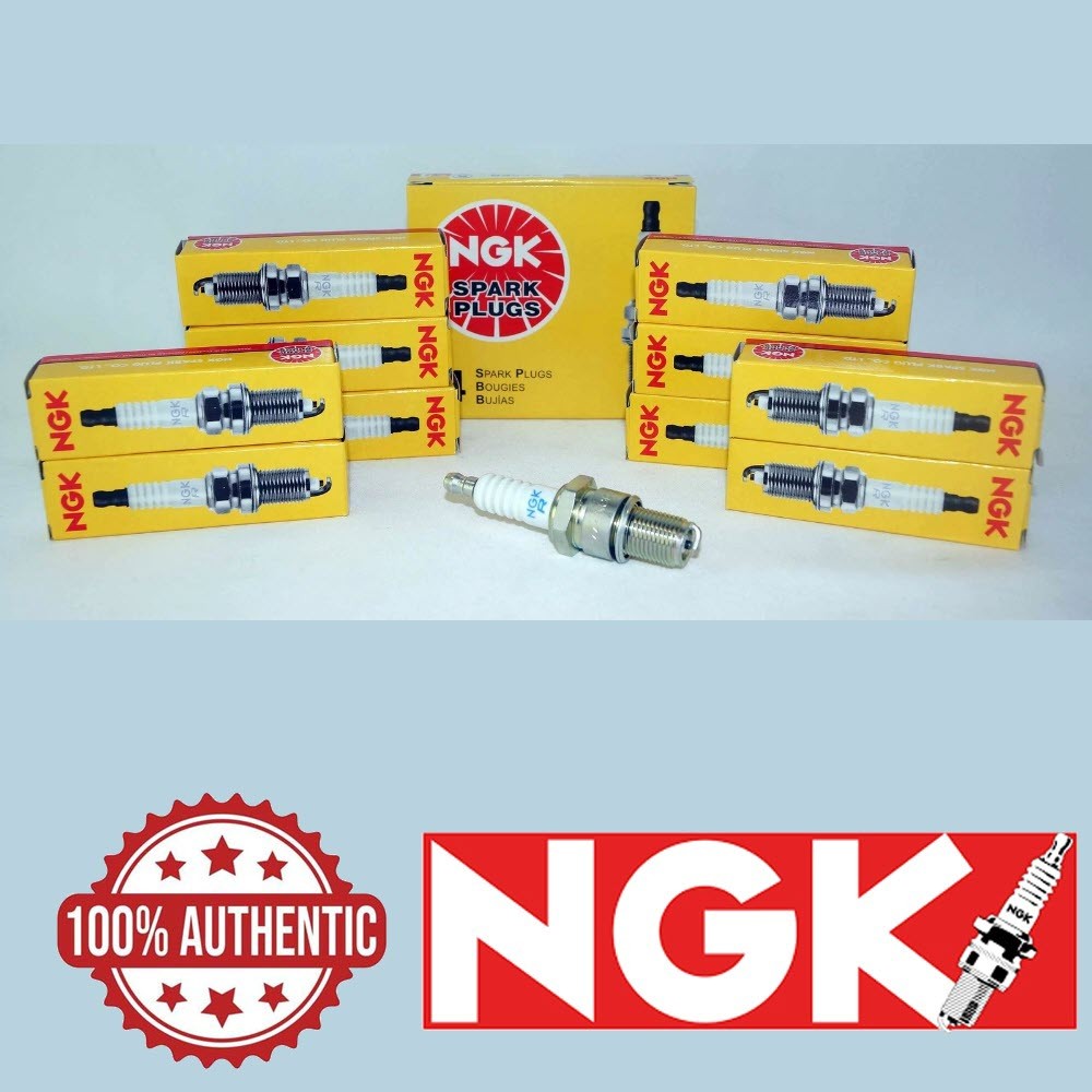 Set of 10 Genuine NGK 3194 Resistor Spark Plug BR9ES Solid Tip
