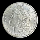 1902 Morgan Silver Dollar, AU+