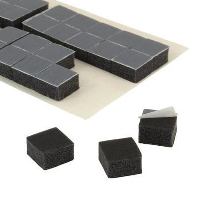 KLEBESHOP24 Klebepads 3D doppelseitig stark klebend anthrazit 10 x 10 x 6 mm Dicke