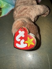 Ty Beanie Baby Pecan the Bear Rare 1998/99 Misprint  And Holo Tag