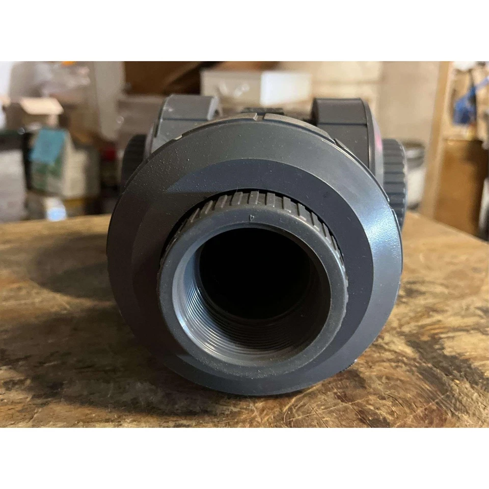 Nibco MA782AD Chemtrol Ball Valve 3Way True Union 2in FNPT PVC FKM T45M3-V - Image 3 of 4