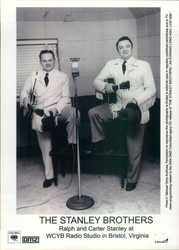 Press Photo: RALPH & CARTER STANLEY 5x7 B&W