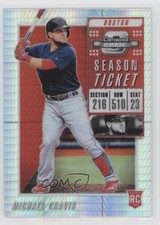2019 Panini Chronicles Contenders Optic Hyper Prizm /299 Michael Chavis #25 qf6