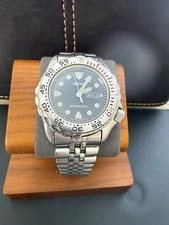 SEIKO Silver Men’s Quartz Watch 7N36-6A40 Sapplex Diver Watch - 2 Xtra Straps