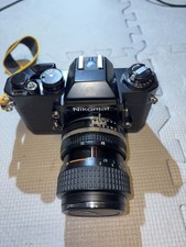 Nikon Nikomat EL Film Camera Bundle 35-70mm Zoom 50mm F1.8 Lens Used From Japan