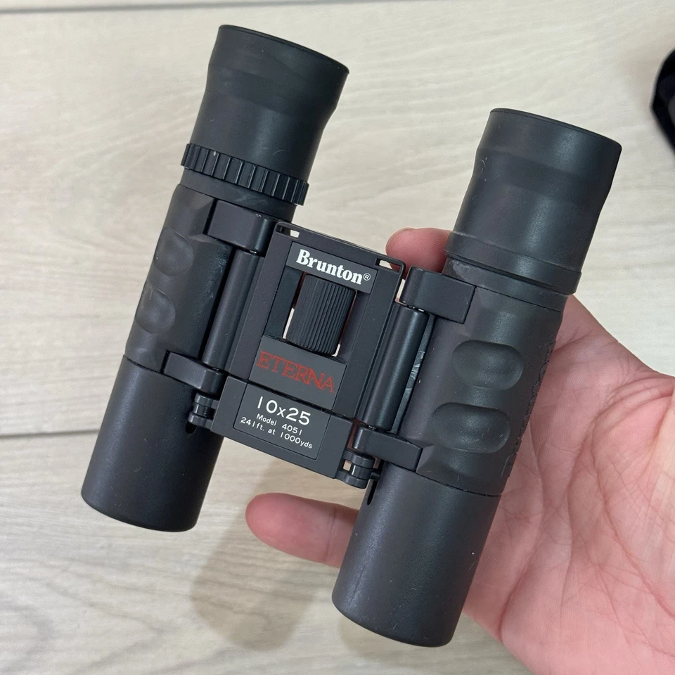 Vintage Brunton Eterna 10X25 Compact Binoculars Made In Japan Model 4051 - Image 2 of 4
