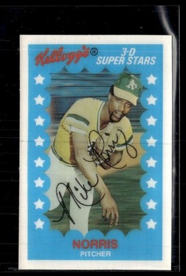 1982 Kellogg's Michael Norris Oakland Athletics #59