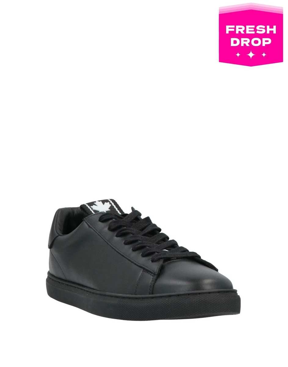 Dsquared Black Maple Leaf Canada Men\'s Sneaker EU 40 US 7.5 Dsquared2 Maple 64 Low-Top Sneakers In Black - 40% Off  main image 4
