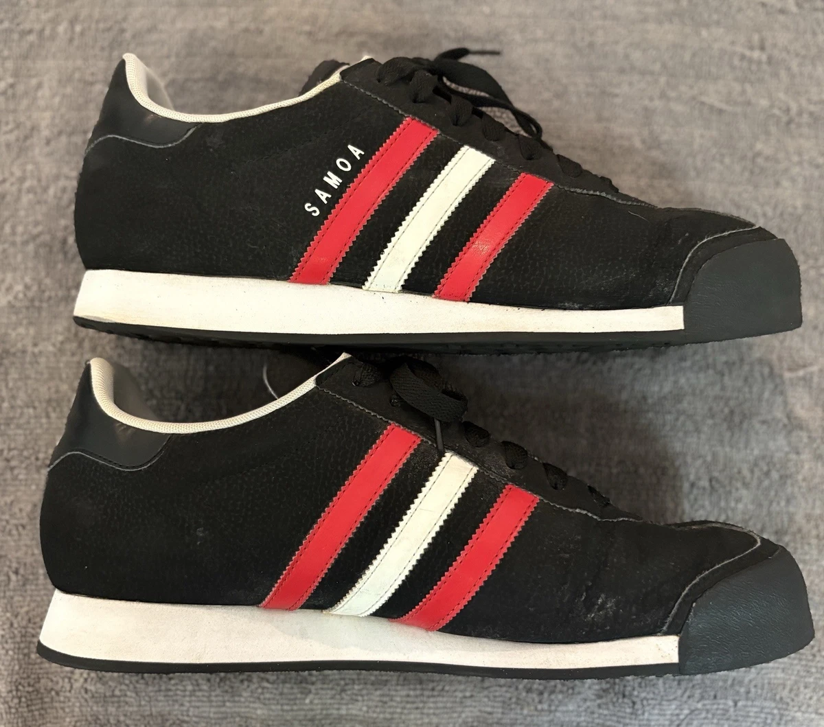 adidas gazelle silver green womens Mens Galaxy OG Lace Up Sneakers Red 8.5 Casual