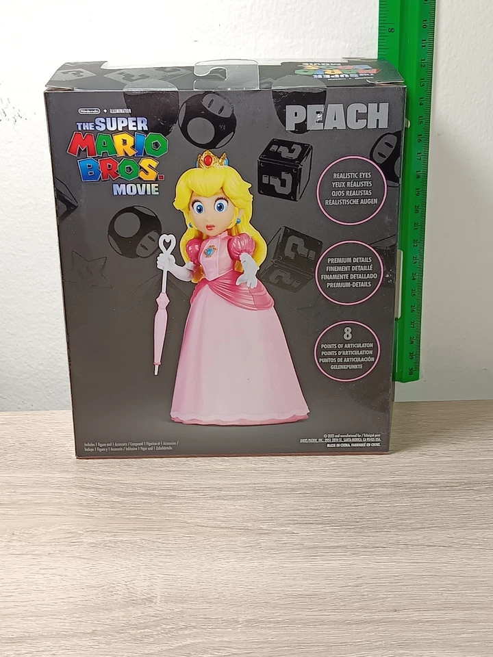 *FRETE GRÁTIS* 5" PRINCESS PEACH Super Mario Bros Movie World of Nintendo Jakks - Imagem 3 de 4