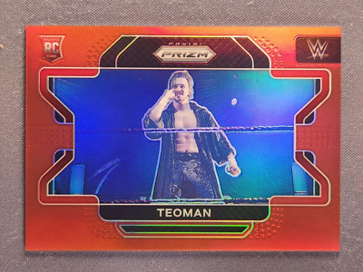 2022 Panini Prizm WWE #42 Teoman Rookie RC Red Prizm /299 SP | eBay