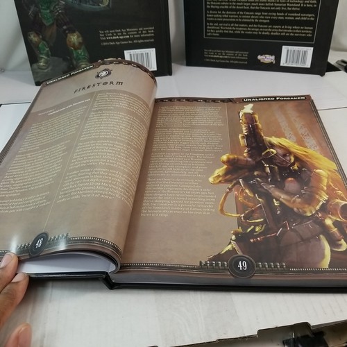 3 Dark Age RPG Hardcover Books FORSAKEN, Outcasts & FANATICISM sealed CMON NEW - Picture 11 of 24