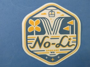 BEER Brewery STICKER ~ NO-LI Brewing Co ~ Spokane, WASHINGTON ~ Chair Lift