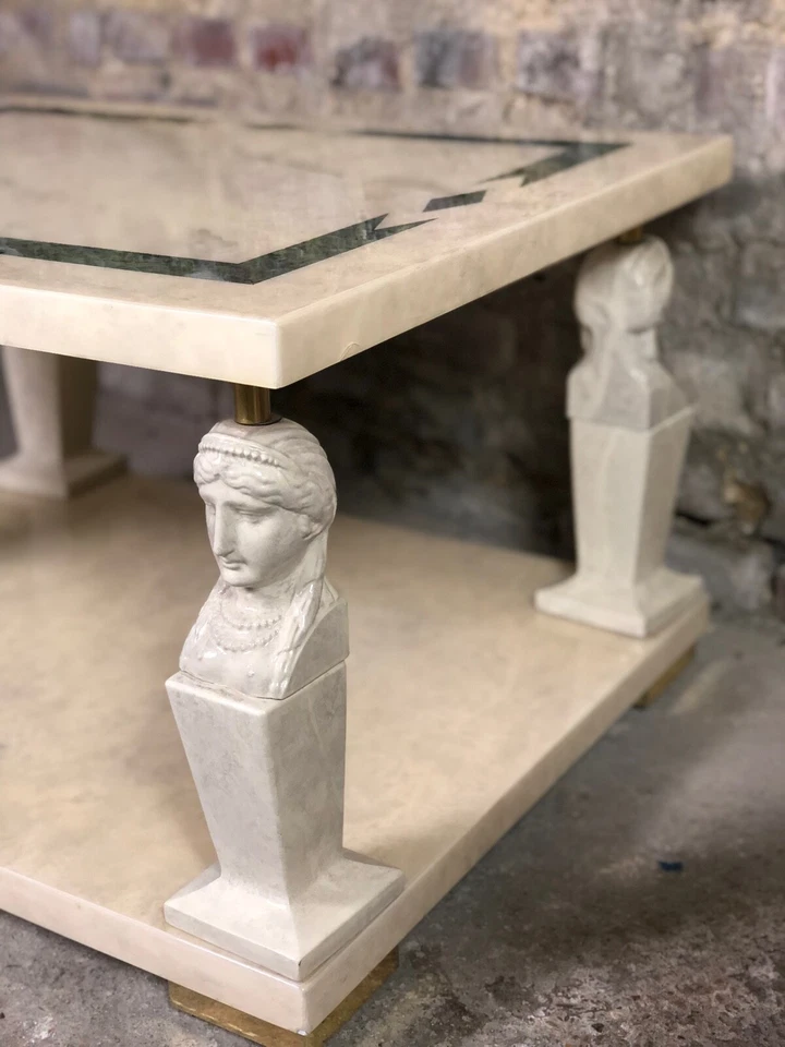 Bouts de canapé / tables d'appoints (lot de 2) dans le goût de Roméo en résine - Photo 2/4