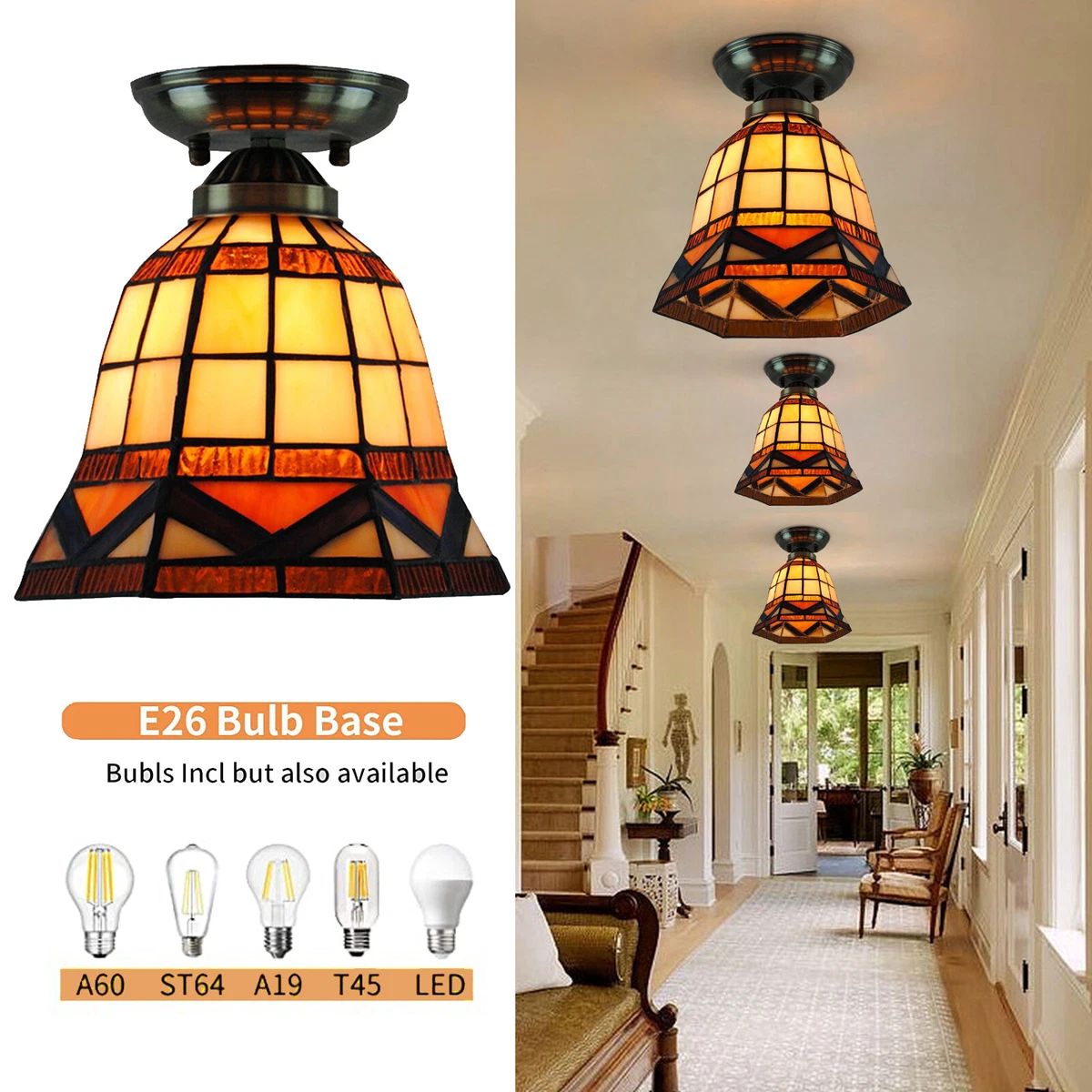 Tiffany lamp ceiling deals