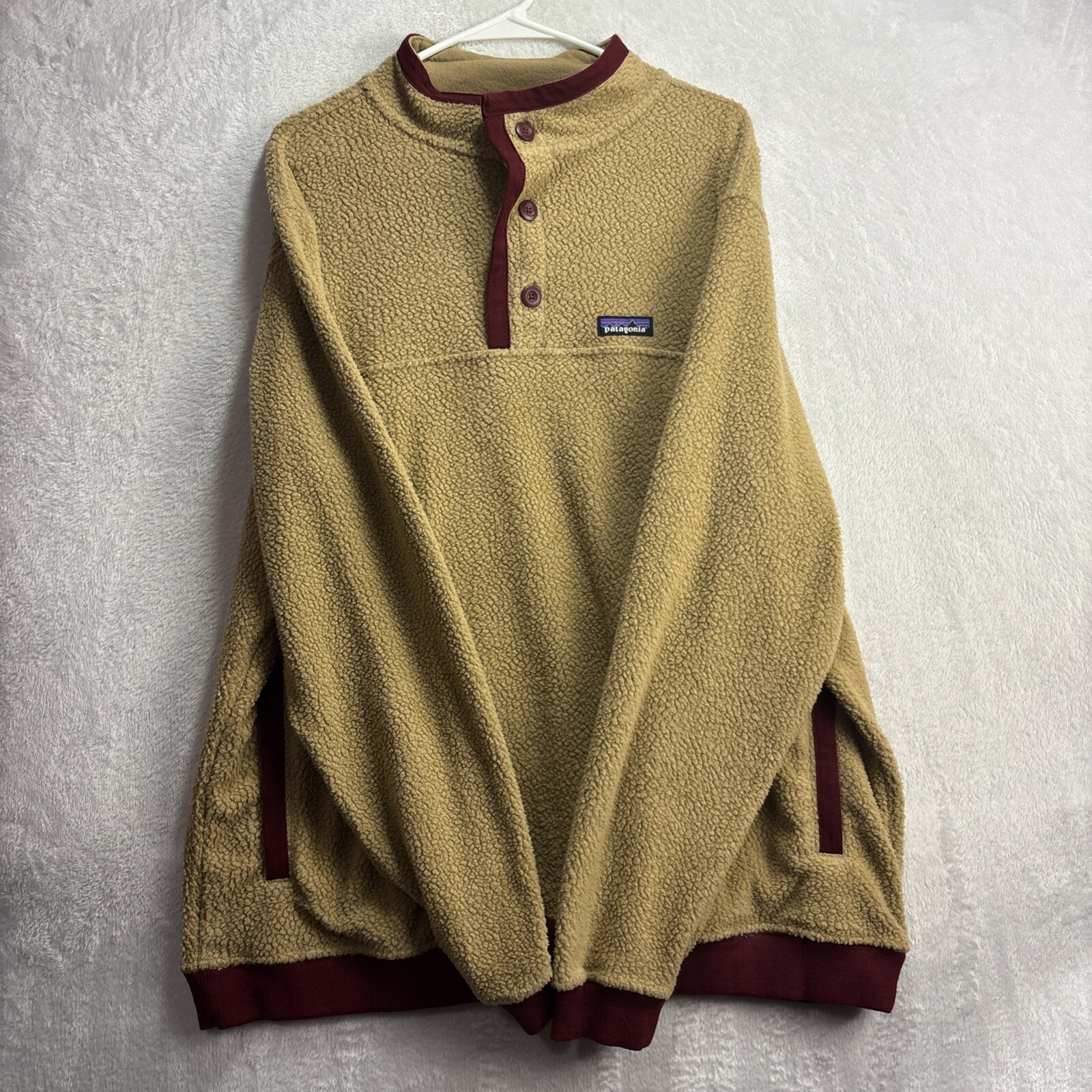 Patagonia Shearling Button Pullover 3 Button 2XL … - image 4
