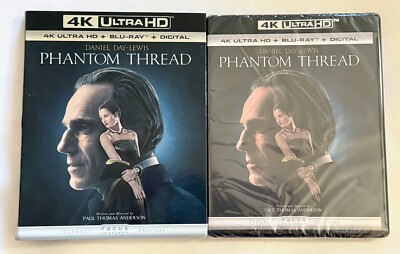 Phantom Thread 4K UHD Blu-ray Daniel Day-Lewis NEW (Slipcase tear)