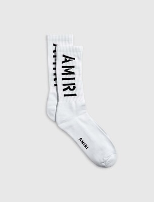 Amiri Military Stencil LOGO Crew Ribbed Socks Size 43-44 ( Size 10
