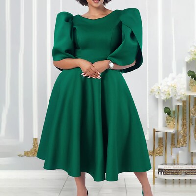 open lace back dress Caped Tea-Length Party Dress: Mac Duggal 49638 Midnight / 2