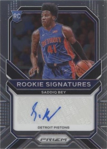2020-21 Prizm SADDIQ BEY Penmanship Autograph #RP-SBY Rookie Auto