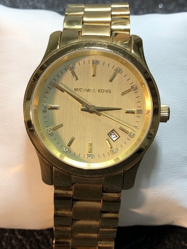 Michael Kors Women’s Dress Watch Champagne Dial Gold-tone Ladies MK5339 - 第 17/21 張圖片
