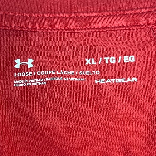 Camisa Under Armour Heat Gear 1/4 Cremallera Para Hombre XL Roja Suelta Ligera Manga Larga - Imagen 4 de 15