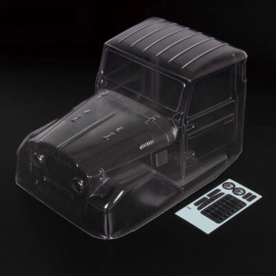 313mm Clear Crawler Body with Stickers 1/10 Off Road Truck Toyota