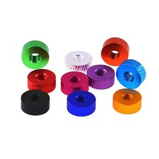 Knurled Thumb Nuts M2 M2.5 Aluminium Alloy High Types Round Hand Grip Knobs Nut
