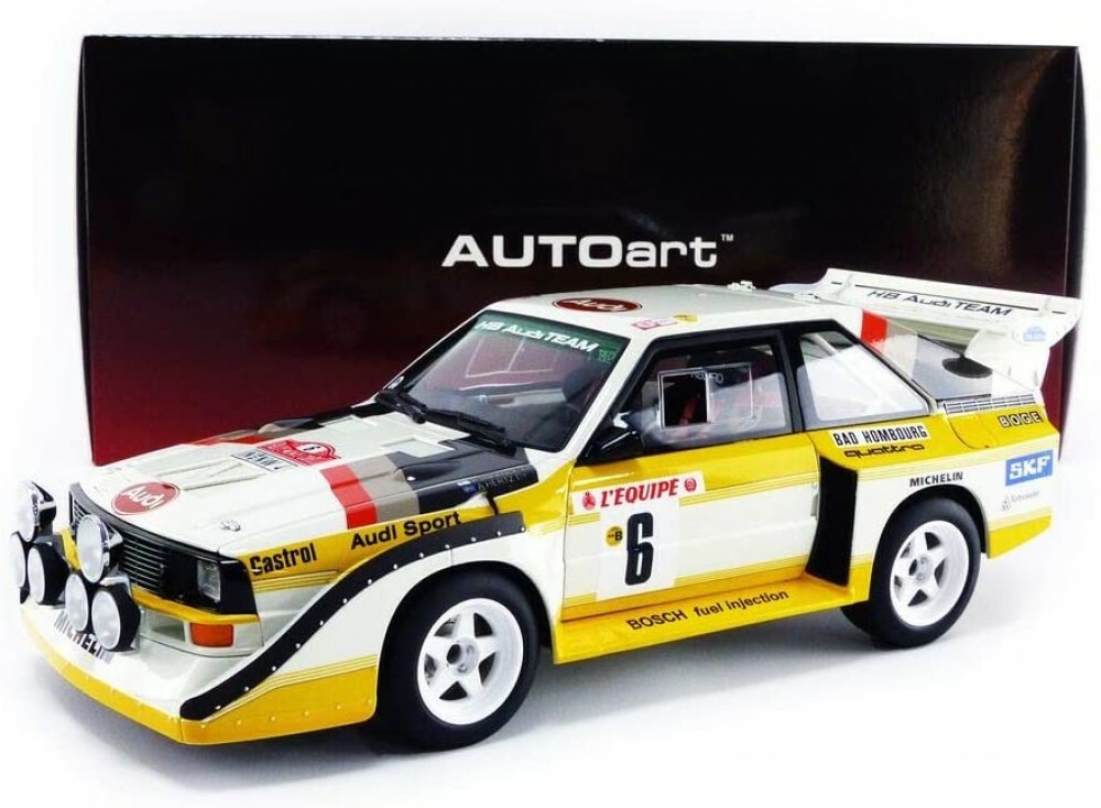 シュコー Grand-Prix Set Studio 腕時計　ミニカー　セット AUTOart 1/18 Audi Sport Quattro S1 WRC '86 #6 Monte Carlo