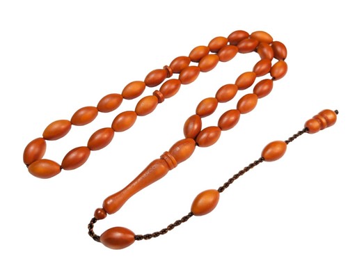 Darkening German Fiber Prayer Beads Oval, Alman Tesbih Tasbih Misbaha Subha 819 - Picture 15 of 16