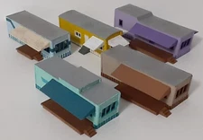 Trailer Park Kit - Makes 5 Trailers - Z Scale - Laser Cut and Etched