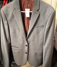Express Suit Men Gray36 R 2 Button Photographer Slim Fit PANT 28X32