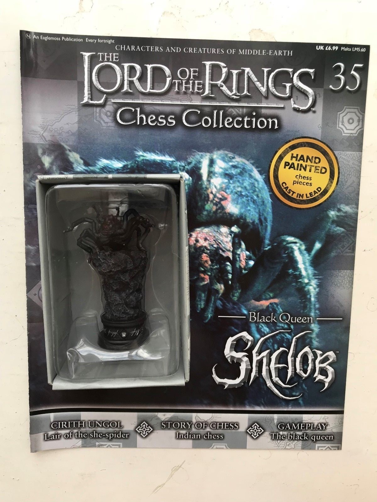 LORD OF THE RINGS CHESS COLLECTION 35 SHELOB EAGLEMOSS FIGURINE + MAGAZINE
