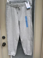 Members Mark Fleece Jogger Size L GREY Relaxed Fit WOMENS NWT