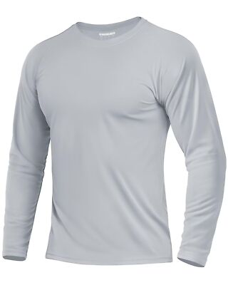 Men's UPF 50+ Sun Protection UV SPF Shirts Long Sleeve Lightweight Quick Dry Tee