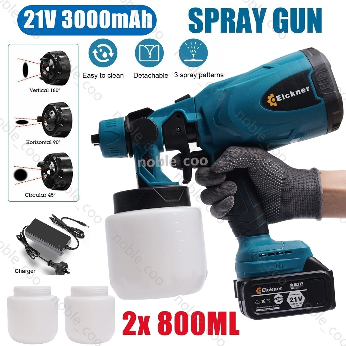 Cordless High Pressure Spray Gun Airless Paint Sprayer For Makita