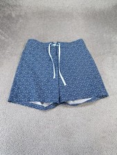 Southern Tide Board Shorts Mens Medium Blue Waves With Mesh Liner